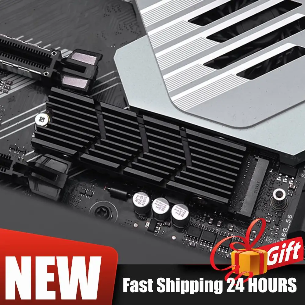 

Алюминиевый радиатор-охладитель с термопрокладкой для консоли PS5, M.2 2280 SSD, охладитель для твердотельного накопителя