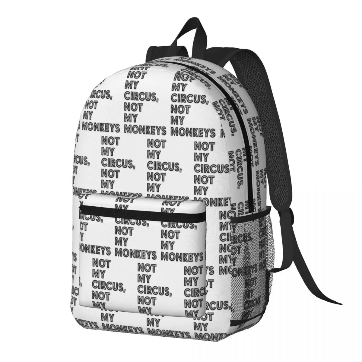 

Not My Circus Not My Monkeys Funny Backpack Daypack Large Capacity Boys Girls BookBag School Bag Shoulder Bags for Men Women