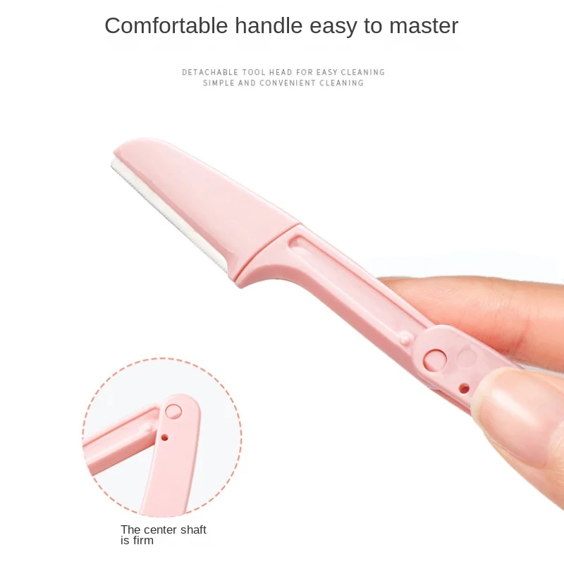 Sicuro Pieghevole Ladies Face Shaver Rasoio Sopracciglia Lama Anti-Graffio Rasoio Strumenti di Trucco Rasoio Sopracciglia Viso Rasoio per le donne