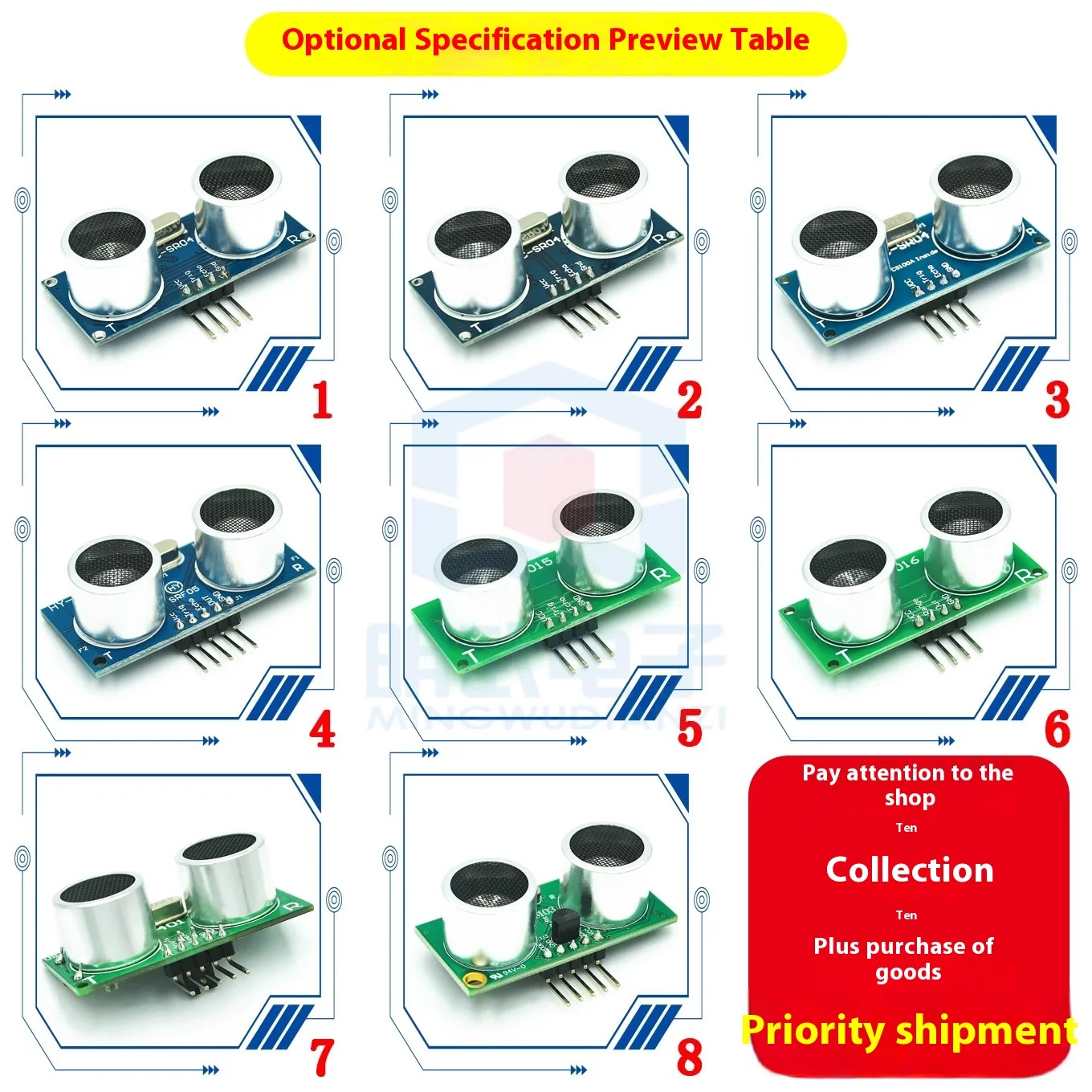 HC-SR04 hysrf05 Ultraschall-Entfernungs modul Sensor halterung hc/us/ks Serien modul