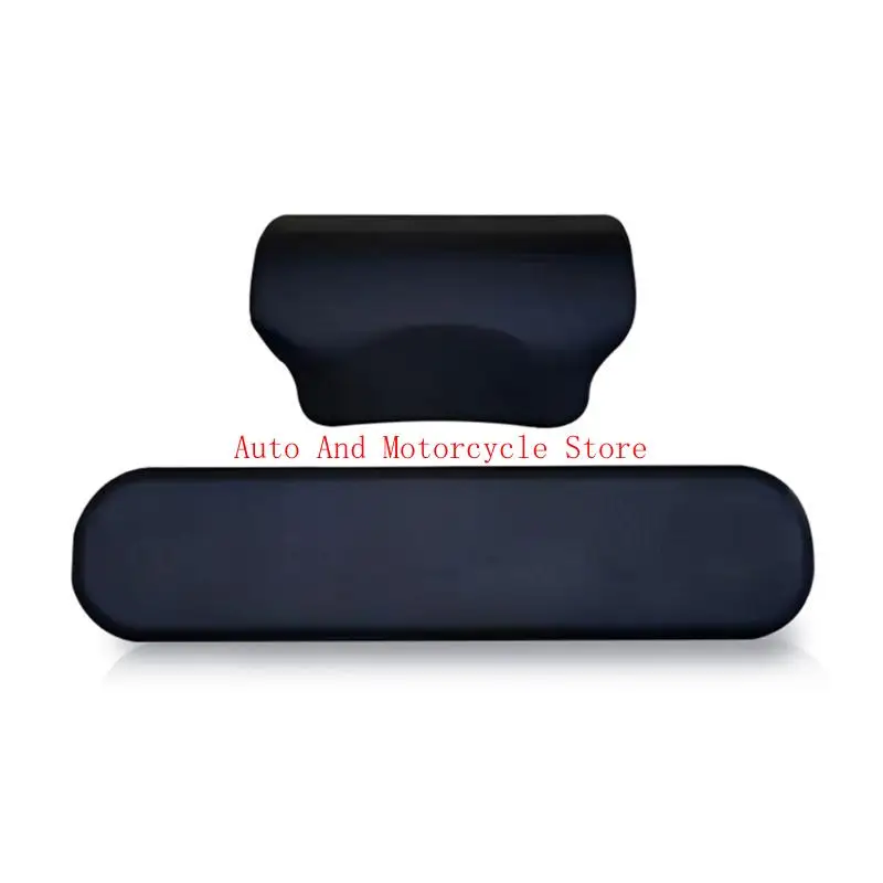 

Weatherproof Motorcycle Storage Box with Comfort Passenger Backrest Cushion Pad