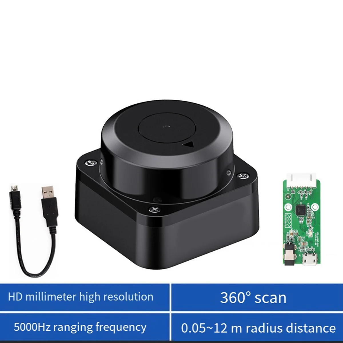 For RPLIDAR C1 Radar Sensor 360° Scanning Ranging Module 12mm Ranging for Robot Positioning Mapping Navigation