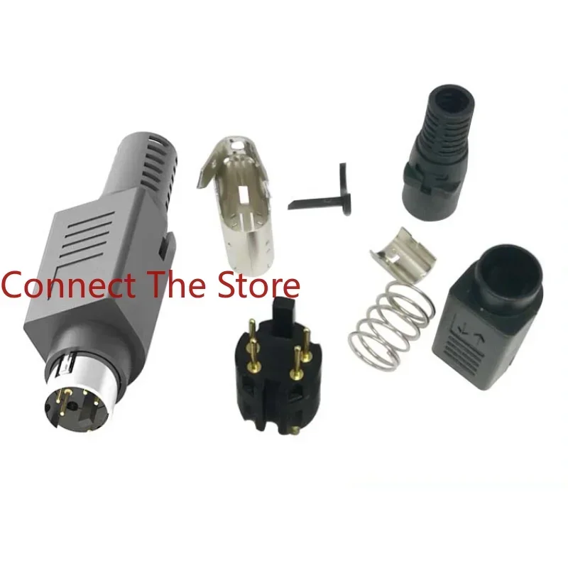 2PCS Supply MINI DIN 4PIN Assembly 8-piece LOCK  Self-locking  Connector Small 4P