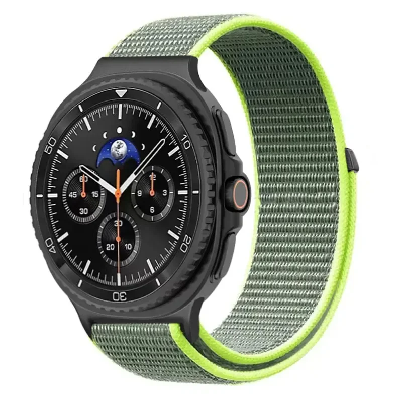 Official Nylon Strap For Samsung Galaxy Watch 8 40mm 44mm Metal Connecting Bracelet Wristband For Galaxy Watch 8 Classic Correa