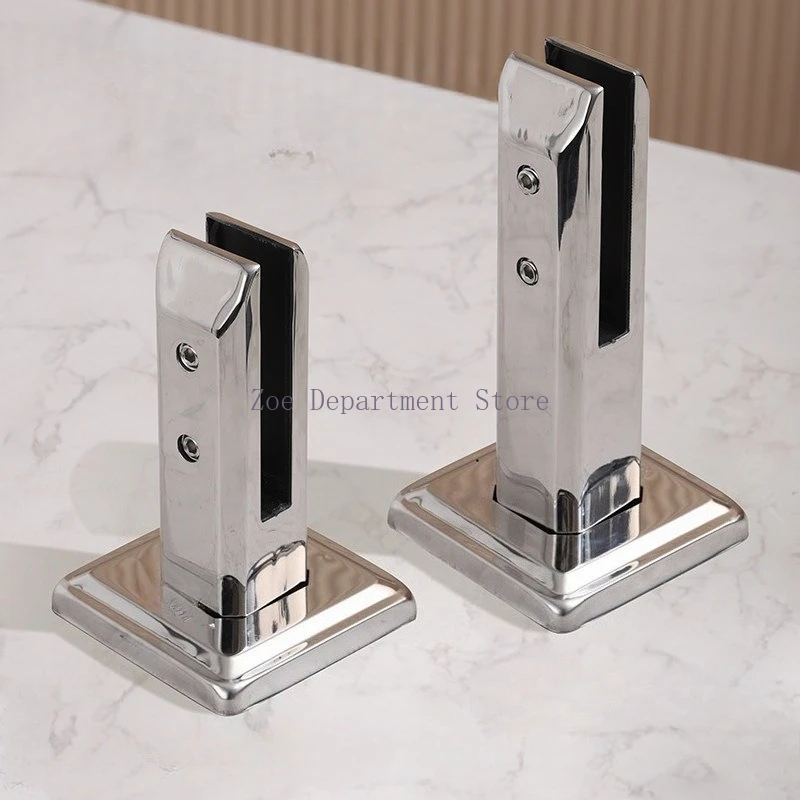304 Stainless Steel Pool Clamp Glass Panel Pool Fence Ladder Bracket Balustrade Floor Deck Mounting Bracket Clamp