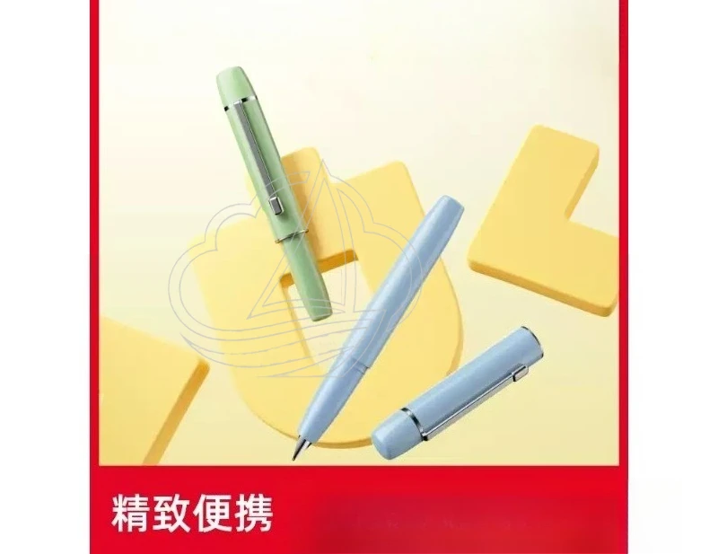 Compact Pocket Fountain Pen Set, dual nibs optional, dual ink filling design
