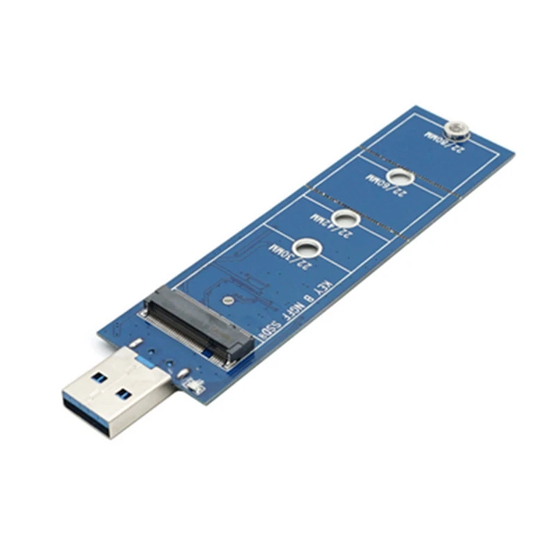 Адаптер SSD M2 на USB, 1 шт., адаптер M.2 на USB, карта адаптера B Key M.2 SATA протокол SSD, адаптер NGFF на USB 3,0 SSD