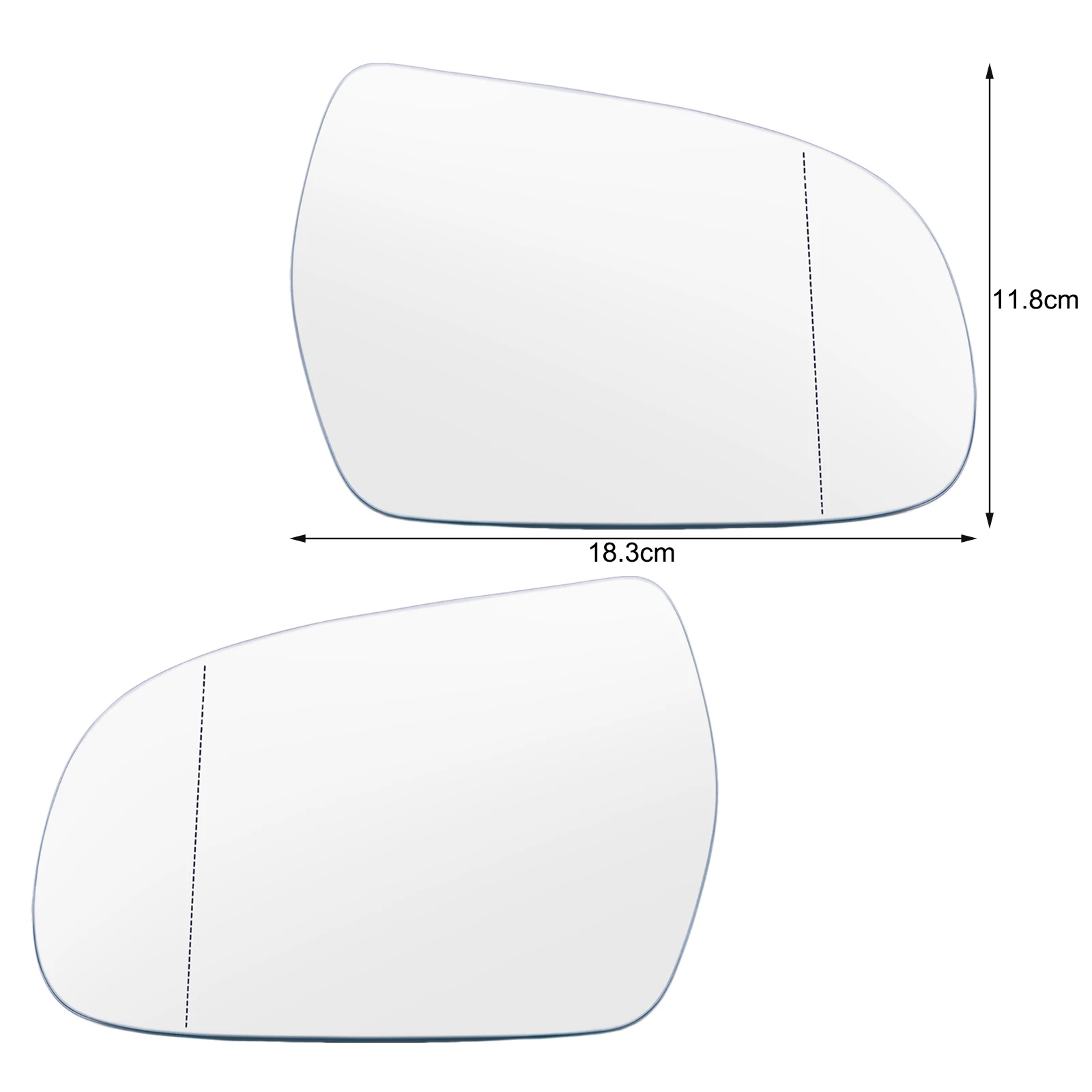 For Audi A3 A4 A5 S3 S4 S5 Quattro 2011 2012 2013 - 2017 Left Right Side Mirror Glass Wing Mirror Stick On Rearview No Based