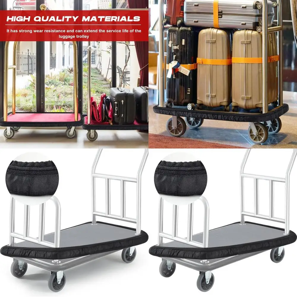 Amortecedor e guarda de parede para carrinho de hotel de tamanho médio para proteção interna e externa - Ideal para aeroporto e acessórios de viagem