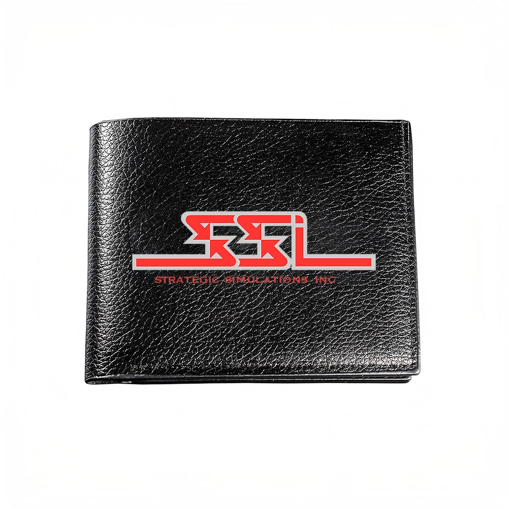 Strategic Simulations Inc Logo Men Wallet Card Holder Casual Business Fashion Print Design