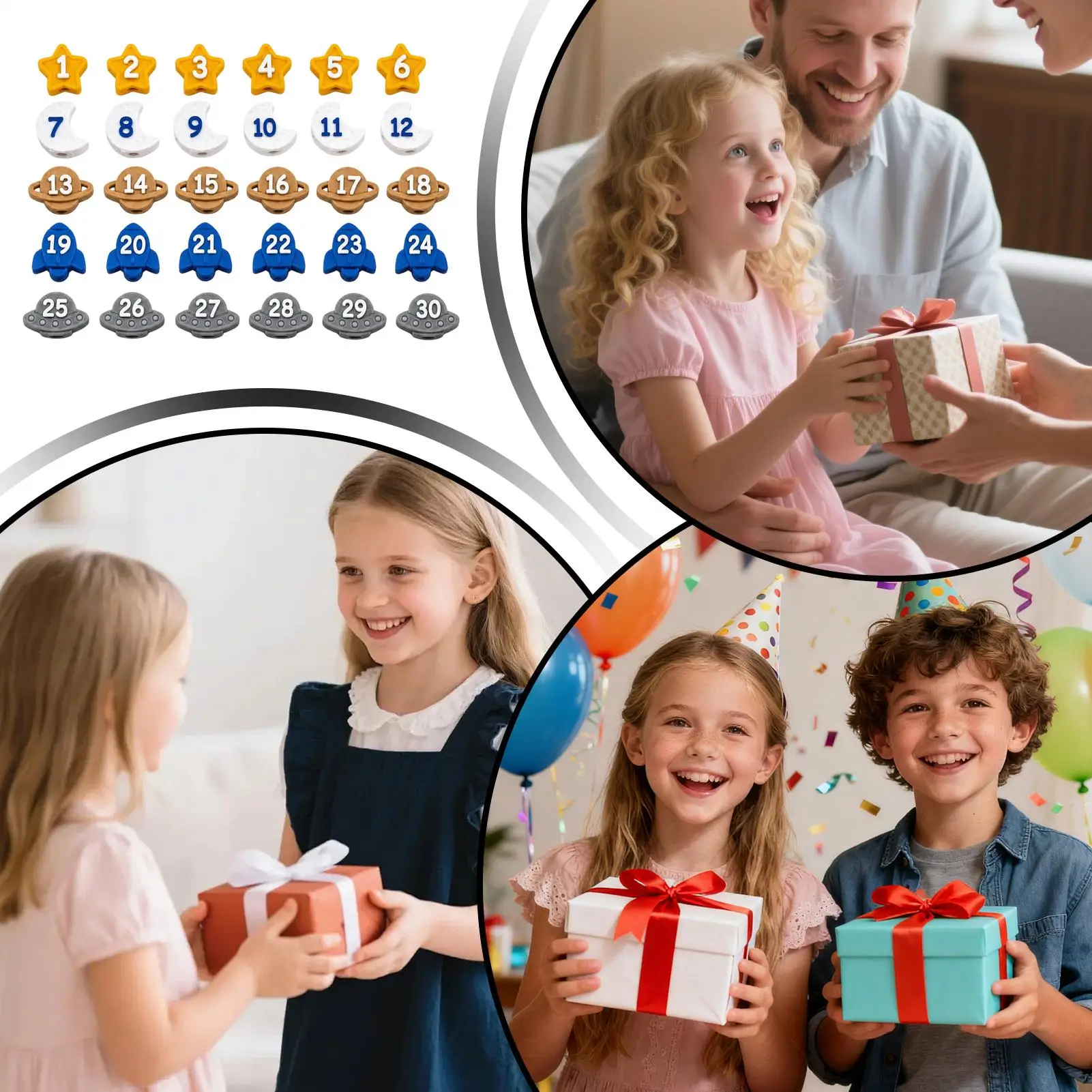 鉛筆トッパー-30-個入り-楽しい学校整理用-番号付き鉛筆トッパー-1-30-子供、学生、教師、家庭、教室、学校用