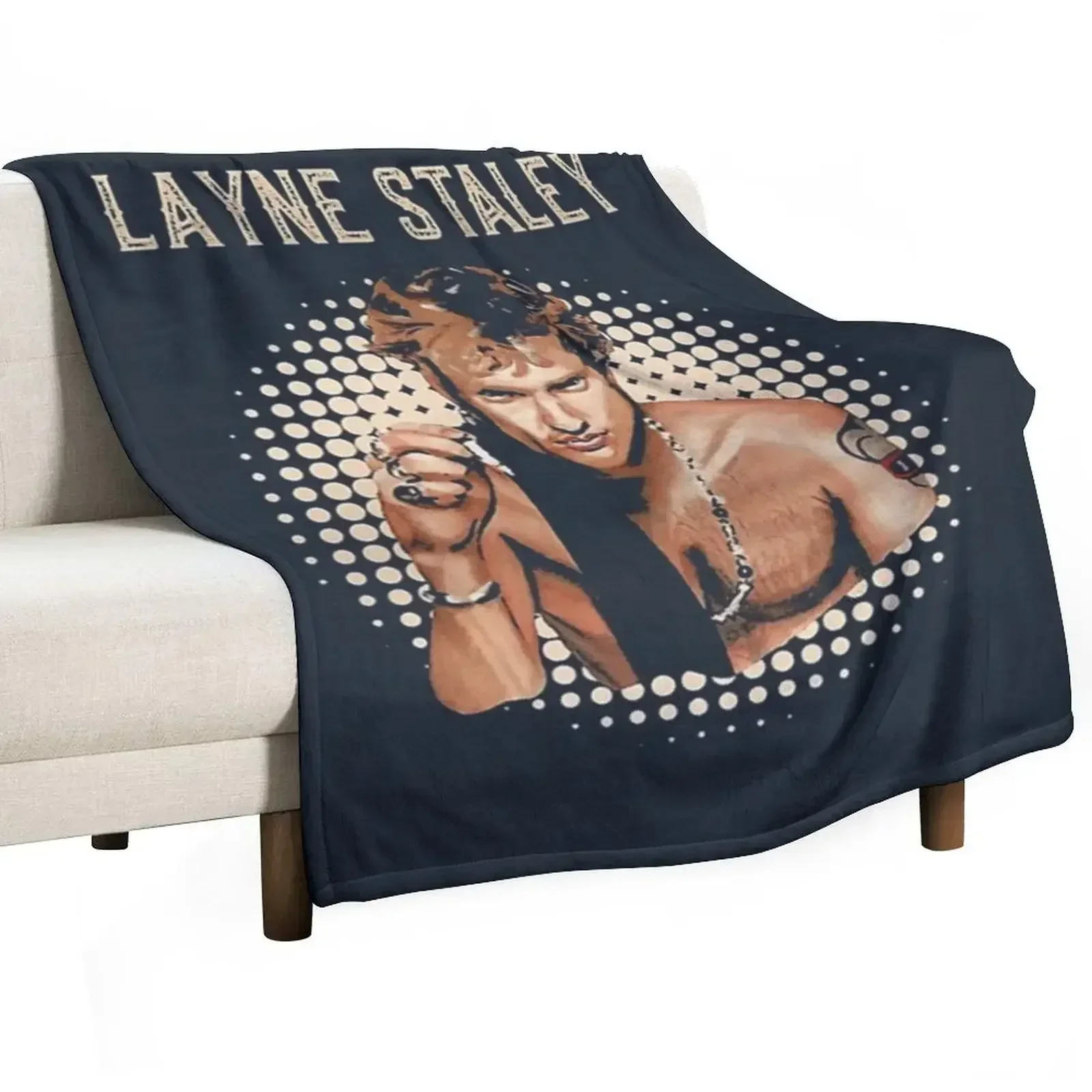 LAYNE STALEY Throw Blanket Summer Beddings Quilt funny gift Blankets