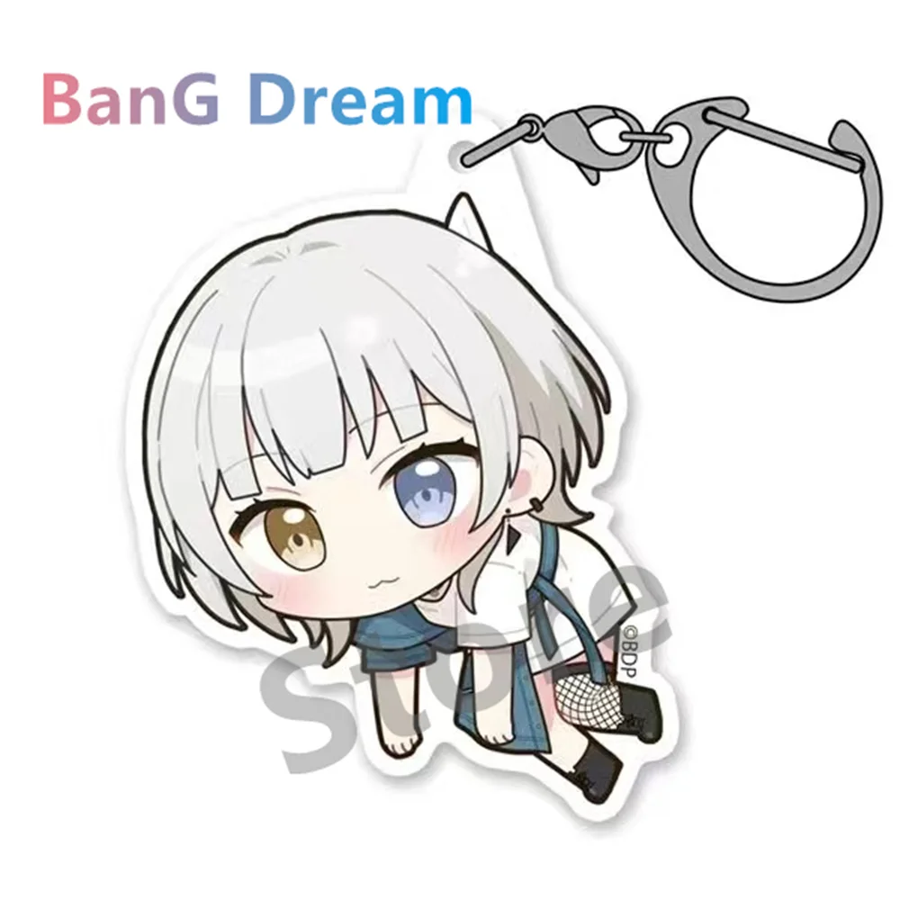 Hot Anime BanG Dream! Acrylic key chain Schoolbag decor Sign Fans Gifts 6cm