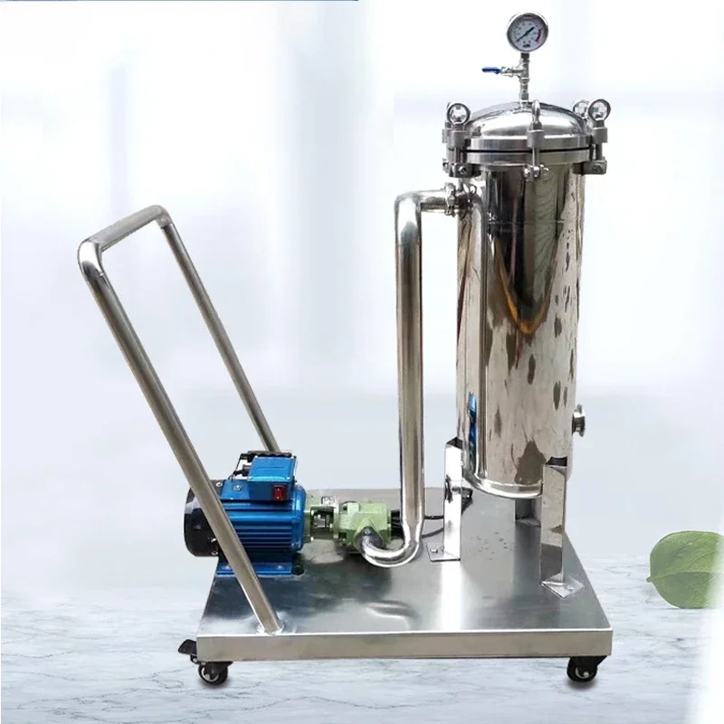 New Home Wine Beer Filtering Equipment Stainless Steel Pump with Motor PP Membrane Core Components for Efficient Filtration