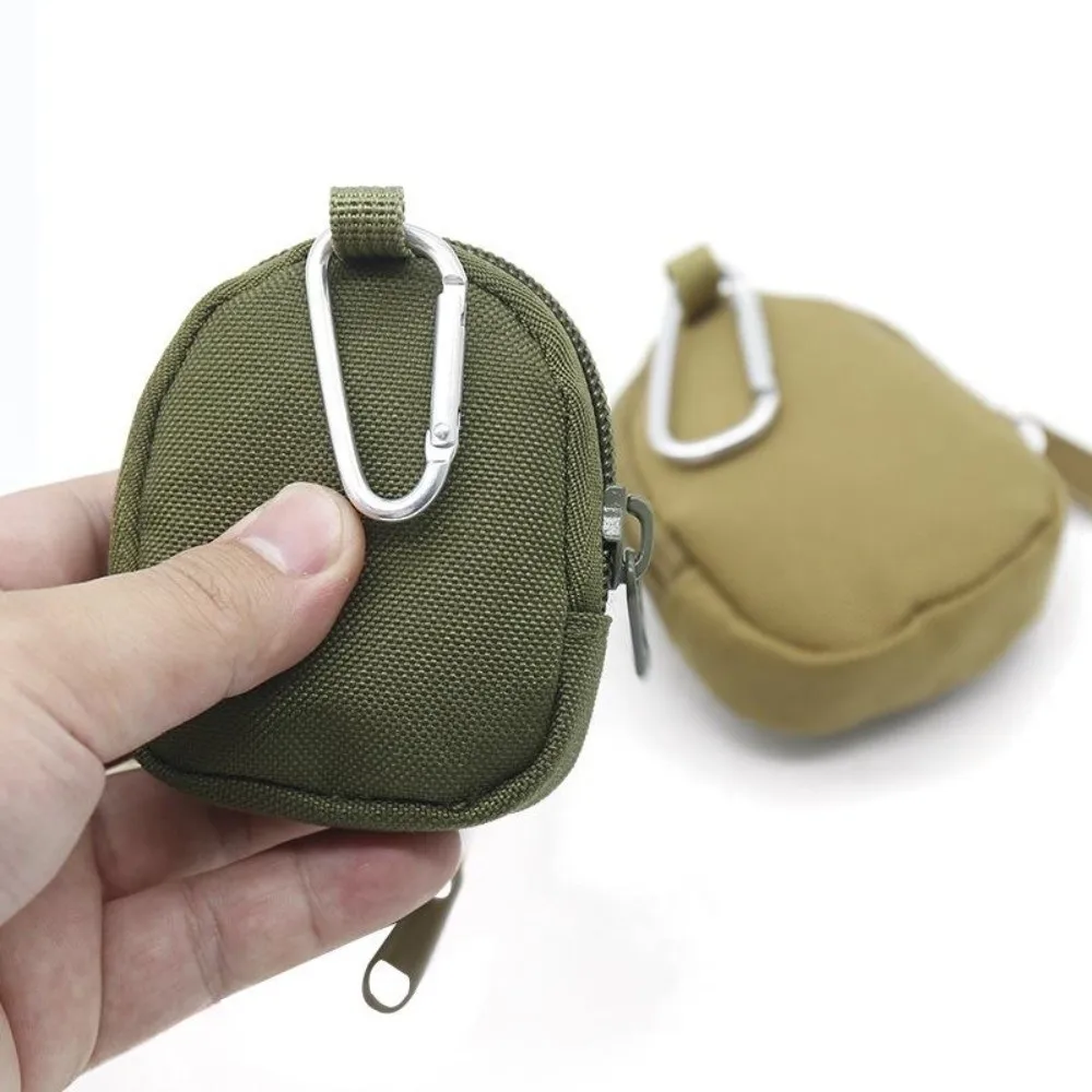 Neue Mini-Schlüsseltasche in Unifarbe mit Schlüsselring, Reißverschlusstasche, Schlüsselbeutel, Münzaufbewahrung, wasserdichte Münzbörse, Herren-Accessoires
