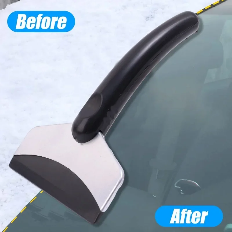 Car Windshield Multifunctional Snow Shovel Stainless Steel Ice Removal Tool for Cars Body Simple To Use Usual Auto Cleaning Tool