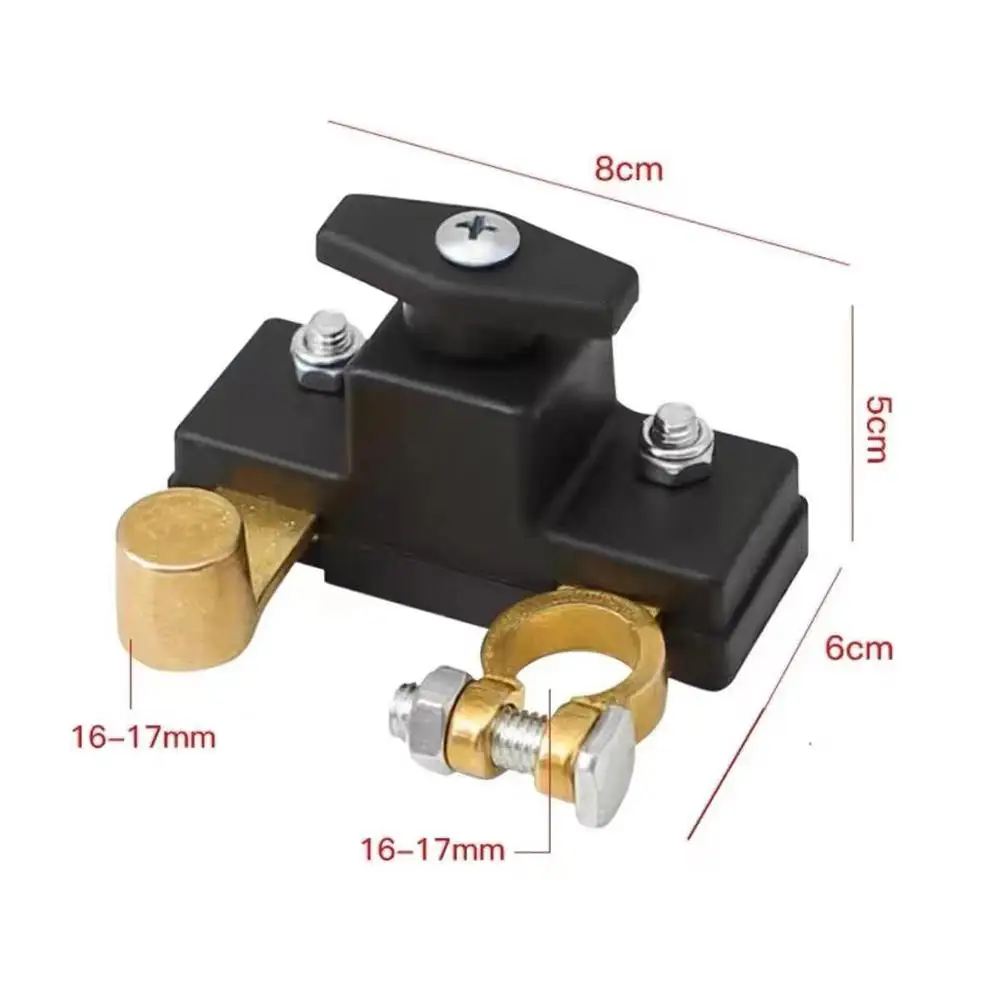 12V/24V Car Battery Disconnect Isolator Cut Off Switch Universal Battery Terminal Anti-leakage Switch Power Cutoff Switch