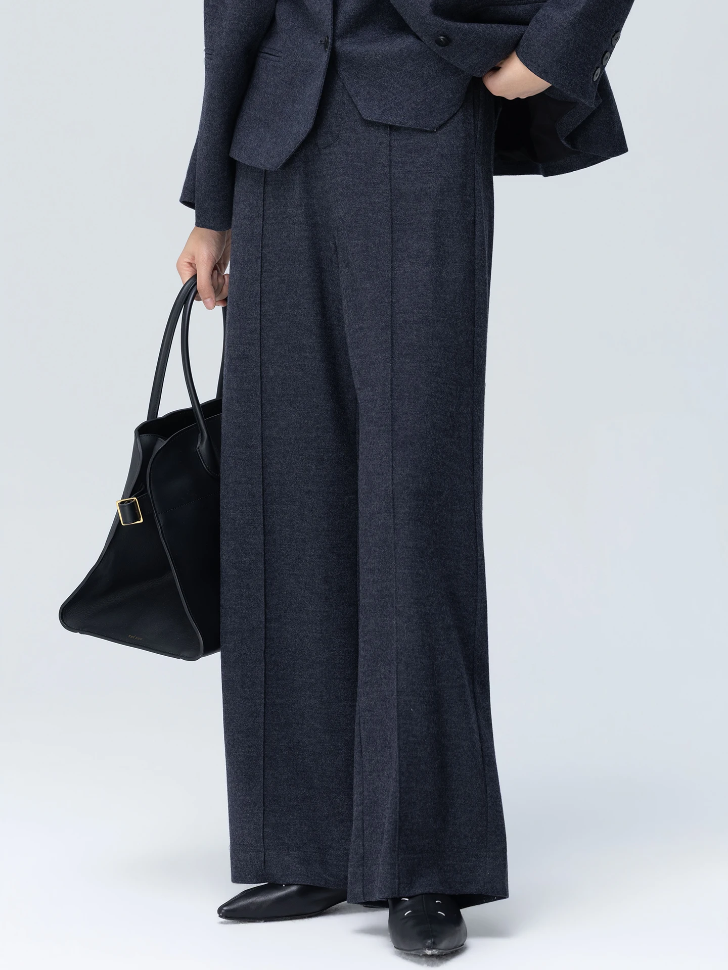 

Deep ey Full Wool Straight Leg Suit Pants WeTHEE Women's Faion Leg a Long-lasting Sle Chinese Production Winter 2025