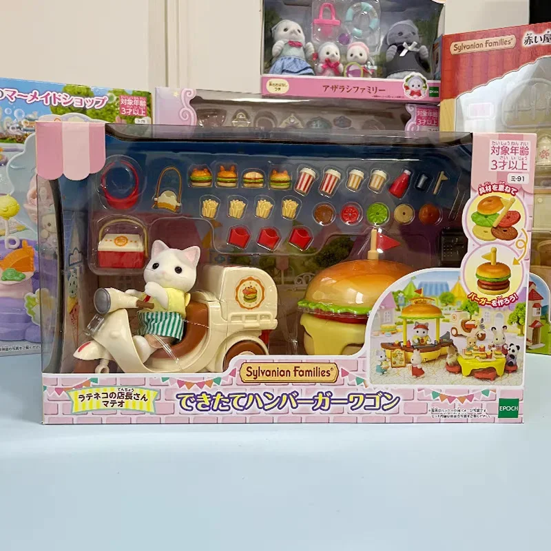 

Sylvanian Families Anime Figures Ternurines Figures Cute Doll Burger House Furniture Jellyfish Baby Princess Series Gift Toys