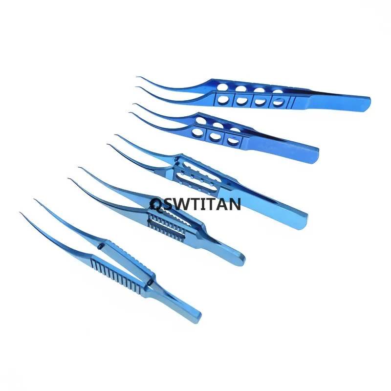 Ophthalmic Forceps Titanium Colibri beaked Toothed Forceps Fine Pierse Tweezers Dental Ophthalmic Surgical Instrument