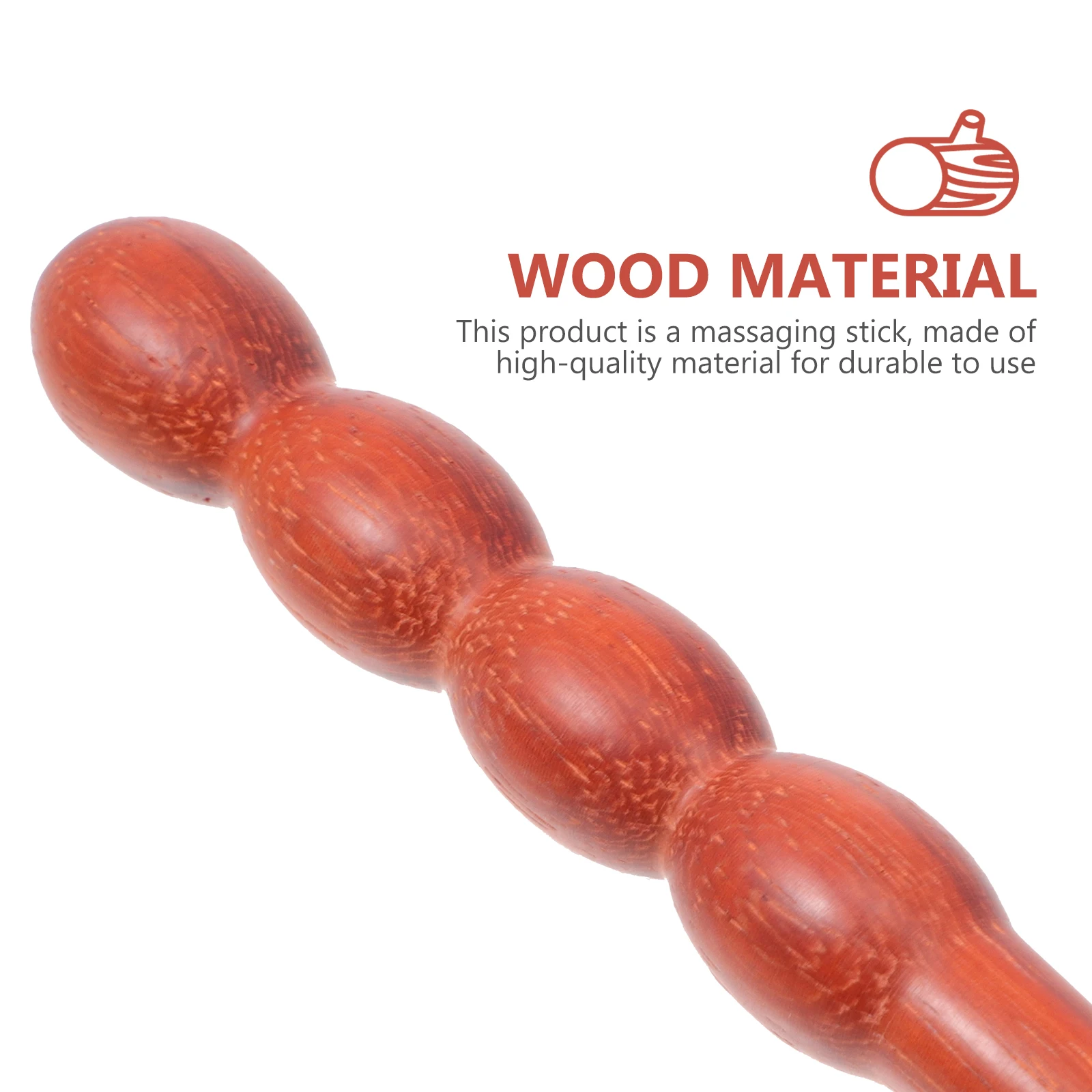 

Durable Redwood Wooden Massage Stick Lightweight Body Massager for Neck Shoulder Feet Full Body Acupoint Scraping