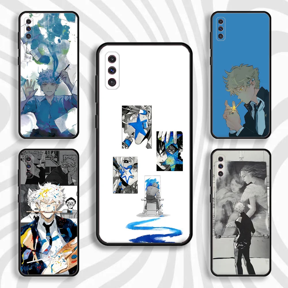 

Yatora Yaguchi Blue P-Period Phone Case For Samsung S 25,24,23,22,30,21,10,9,Ultra,Plus,Lite,FE,4,5 G Black Soft Case