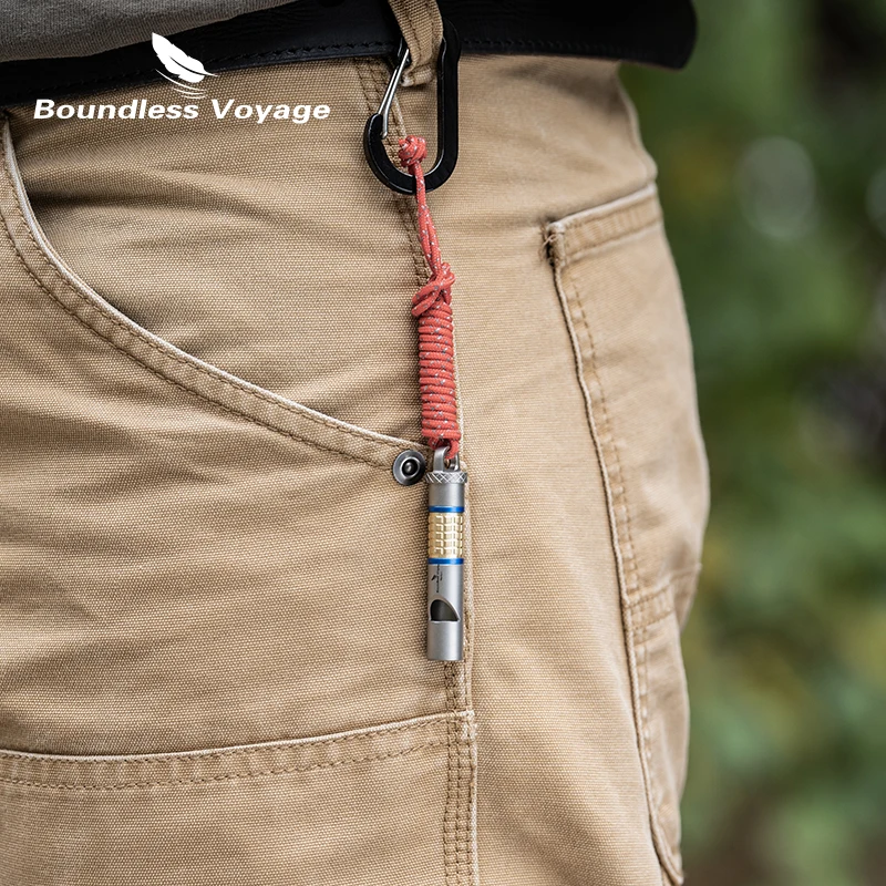 صفارات السلامة التي لا حدود لها من التيتانيوم لإنقاذ الحياة والمشي لمسافات طويلة وتدريب الحيوانات الأليفة صفارات رياضية Ti9013O 1 قطعة #3