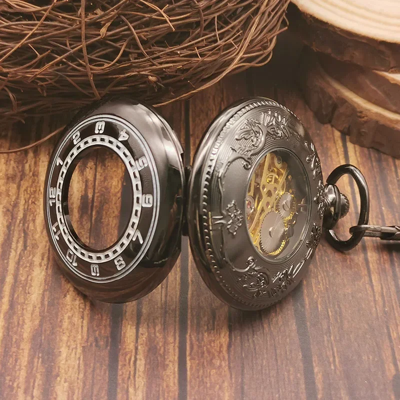 Montres de poche mécaniques classiques à breloque Vintage pour hommes et femmes, Steampunk, chaîne rétro Antique, horloge cadeau