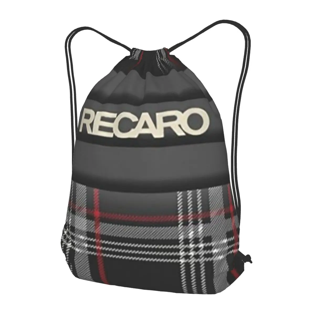 Tartan Plaid Recaros Backpacks Casual Drawstring Bundle Pocket Shoes Bag Book Bags for Man Woman Students