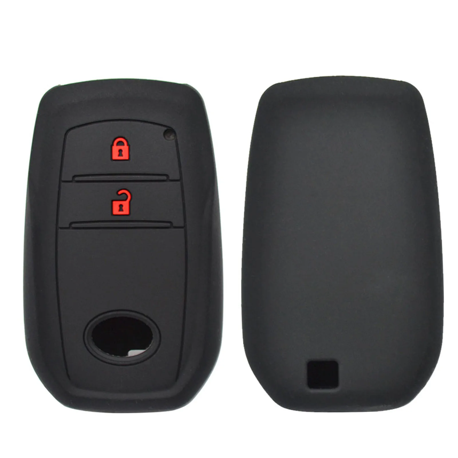 

Silicone Car Key Case For Toyota Hilux Revo Innova Rav4 Fortuner Cover Remote Fob Shell Skin Key Chain Holder Protector