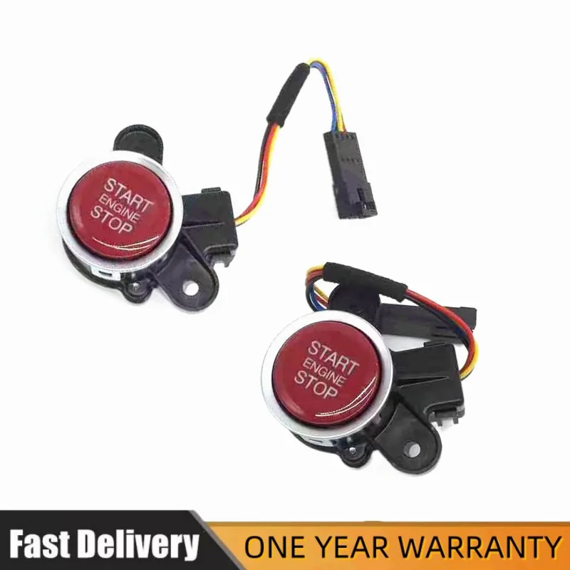 

1pc for Alfa Romeo one-click start button switch for Giulia red button ignition for Stlevio red start