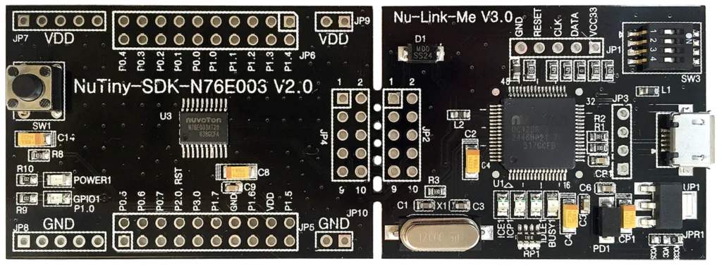 New tang 8051 single chip microcomputer  nuvoton NuTiny-SDk-N76E003 development board