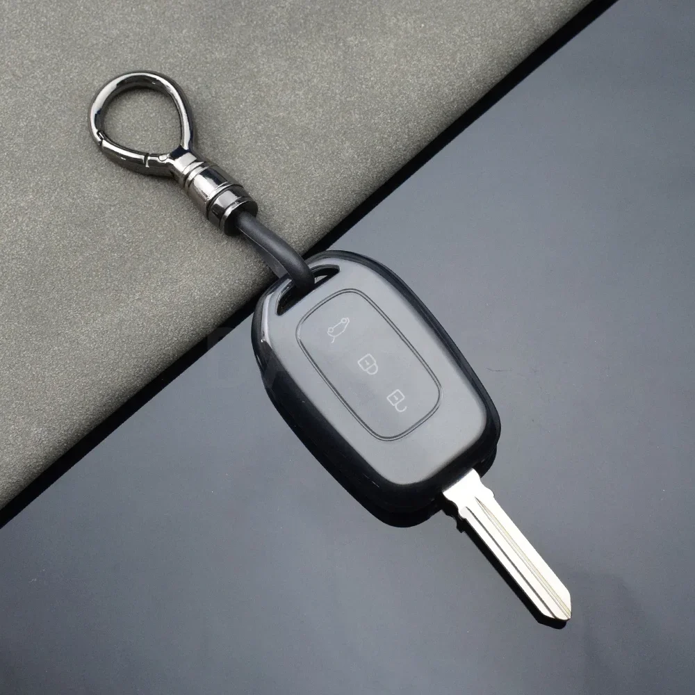 New TPU Remote Car Key Case for Renault Sandero Dacia Logan Lodgy Dokker Duster Trafic Clio4 Master3 VAUXHALL VIVARO Key Rings