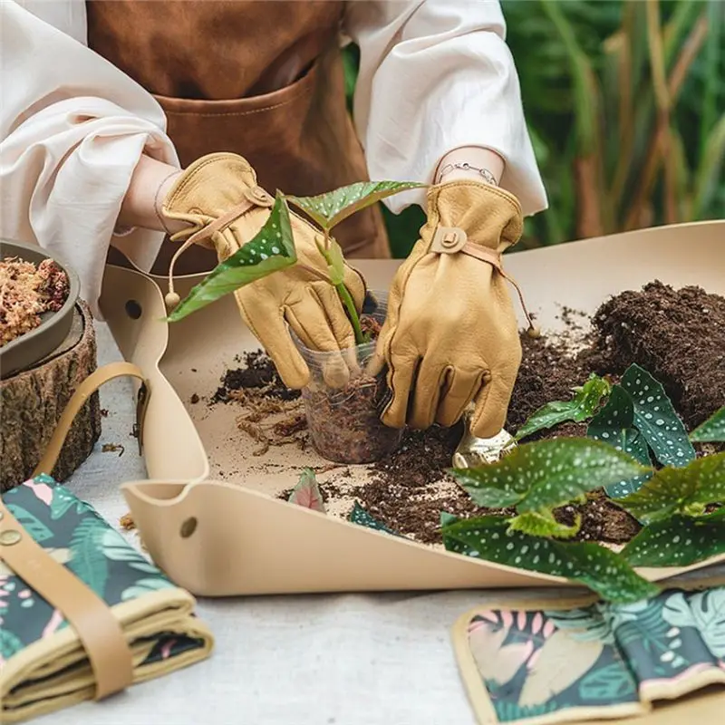 ABJN-Plant Changing Pot Mat Potted Plant Transplanting Mat Indoor Succulent Plant Transplanting Indoor Anti-Dirty Storage Mat
