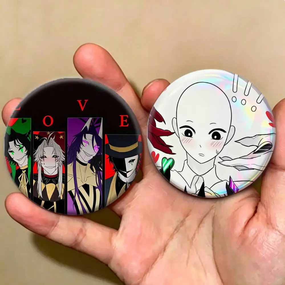 Dark Carnival T-The Freak Circus Pierrot   Badges Creative Tinplate Button PinsBrooch Badge Clothes Backpack