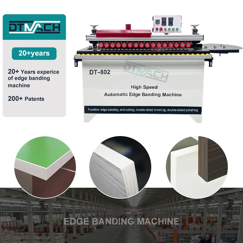 

802 Woodworking Adhesive Edge Banding Machine Automatic PVC Edge Bander MDF Panel Furniture Wood Edge Banding Machine Price