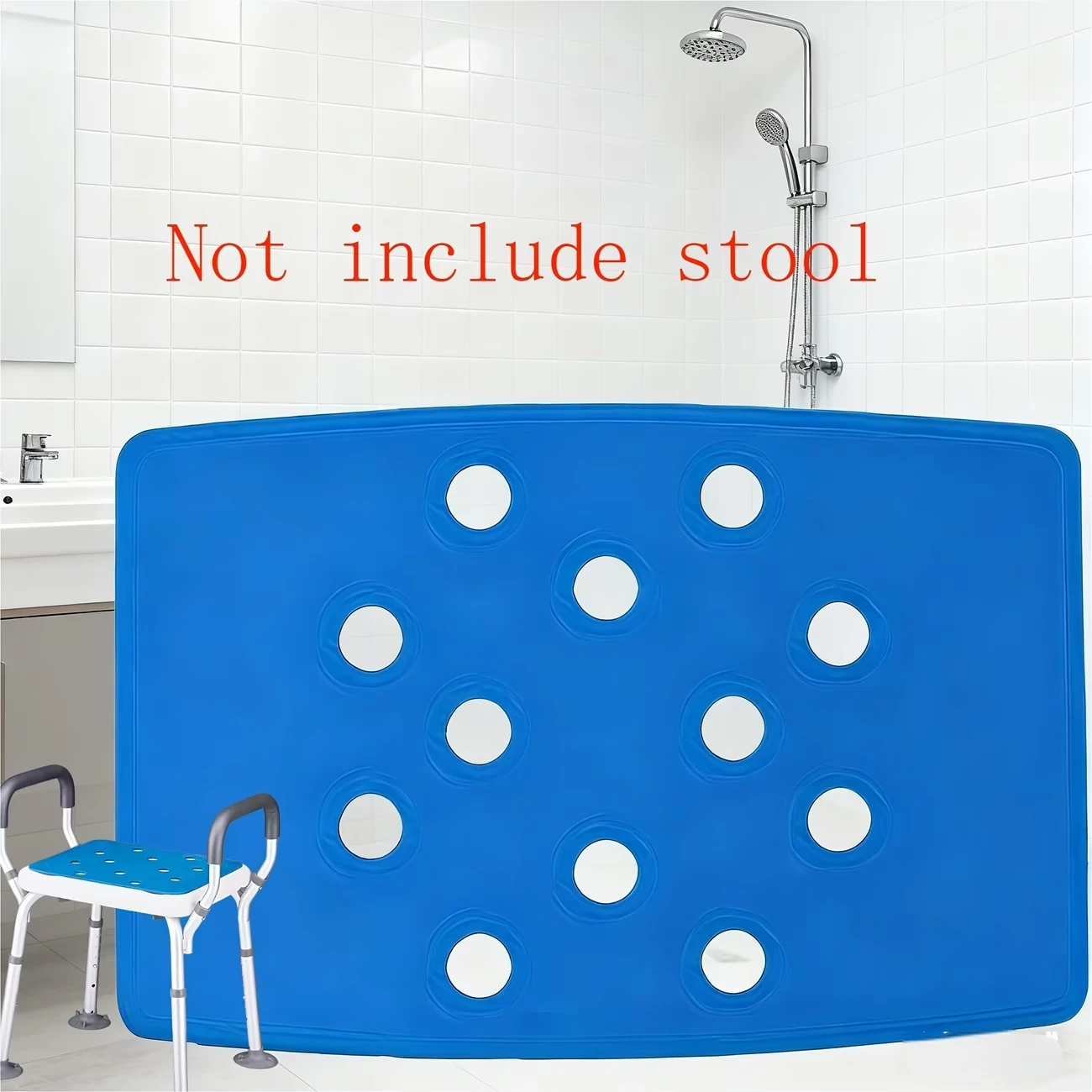 1pcs Non-slip Bath Chair Elderly Bath Tub Aid Seat Bathroom Bath Chair Shower Stool Seat Cushion Safe Bathroom Environment