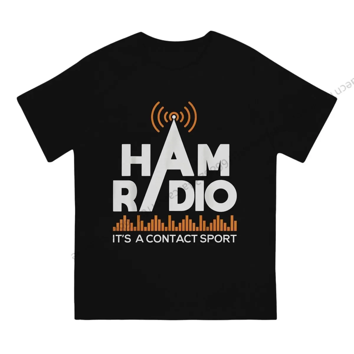 Ham Radio It's A Contact Sport Amateur Radio Operator Tshirt Graphic Men Tops Vintage Summer Cotton Clothing T Shirt