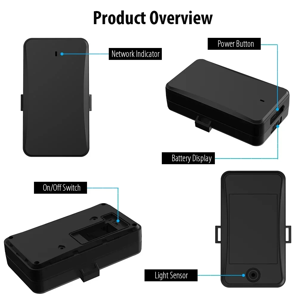 2026 Low cost JIMI LL01 Asset Personal Animals Tracking Device Strong Magnetic Smart Gps Tracker 4G Locator 10000mah Long Standb