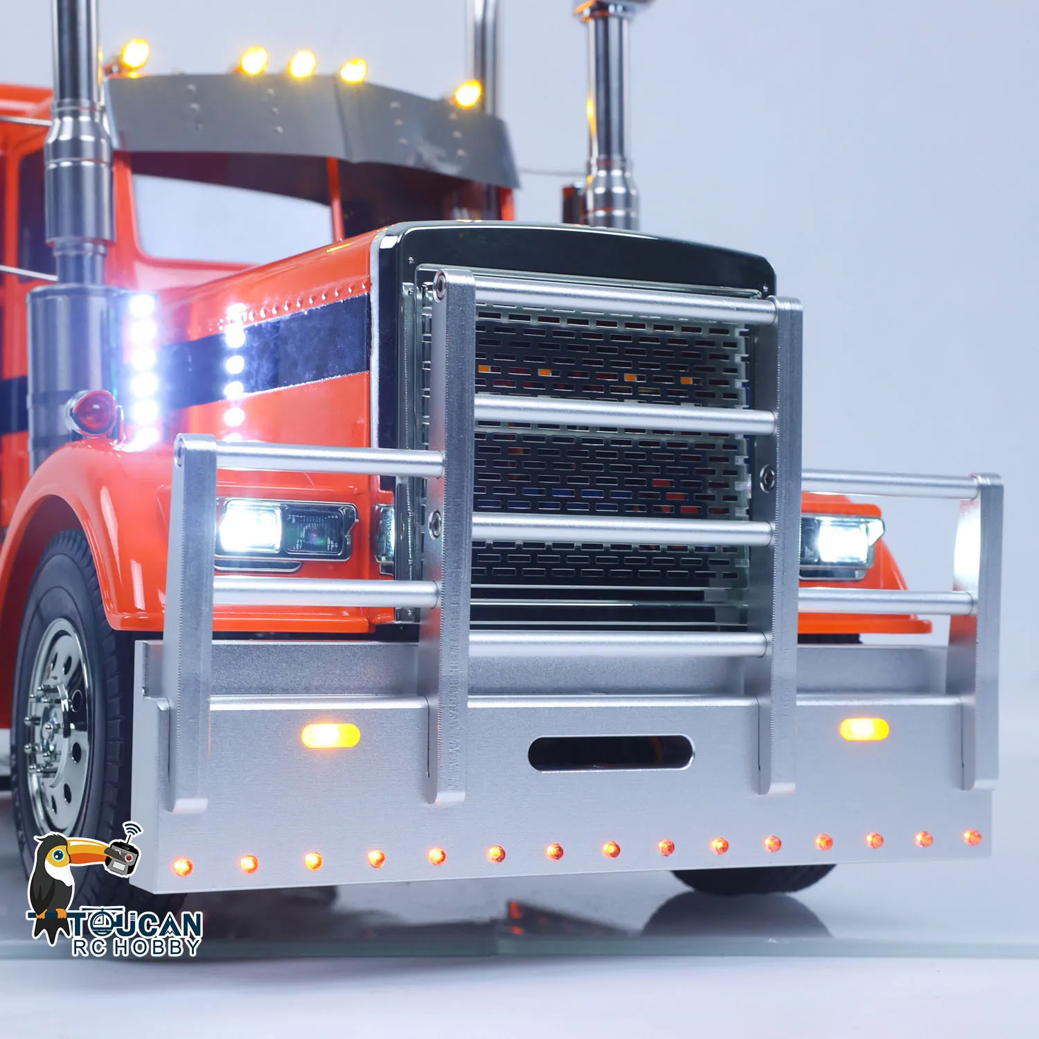 

TAMIYA 8X4 1/14 Remote Control Tractor Truck 56344 Grand Hauler TOUCAN Mid Lift Axle Chassis Suspension Flysky Radio Smoke Unit