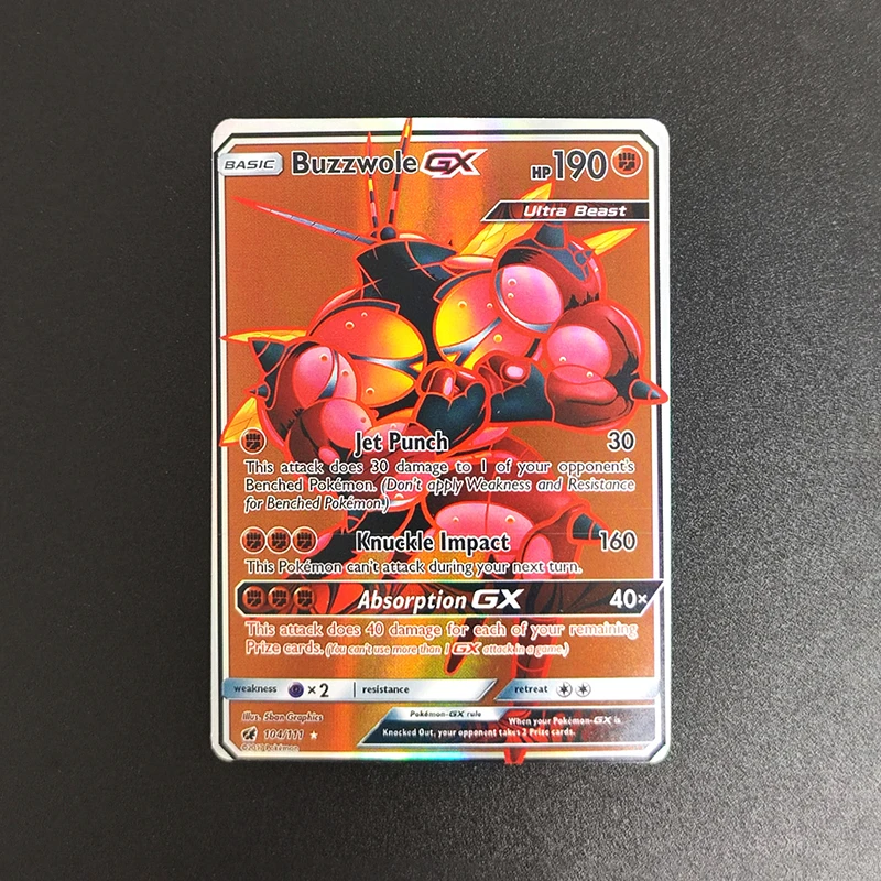 20PCS/Set DIY PTCG English Xurkitree Nihilego Buzzwole Dusk Mane Necrozma Solgaleo Pheromosa GX Hobby Collection Flash Card Toy