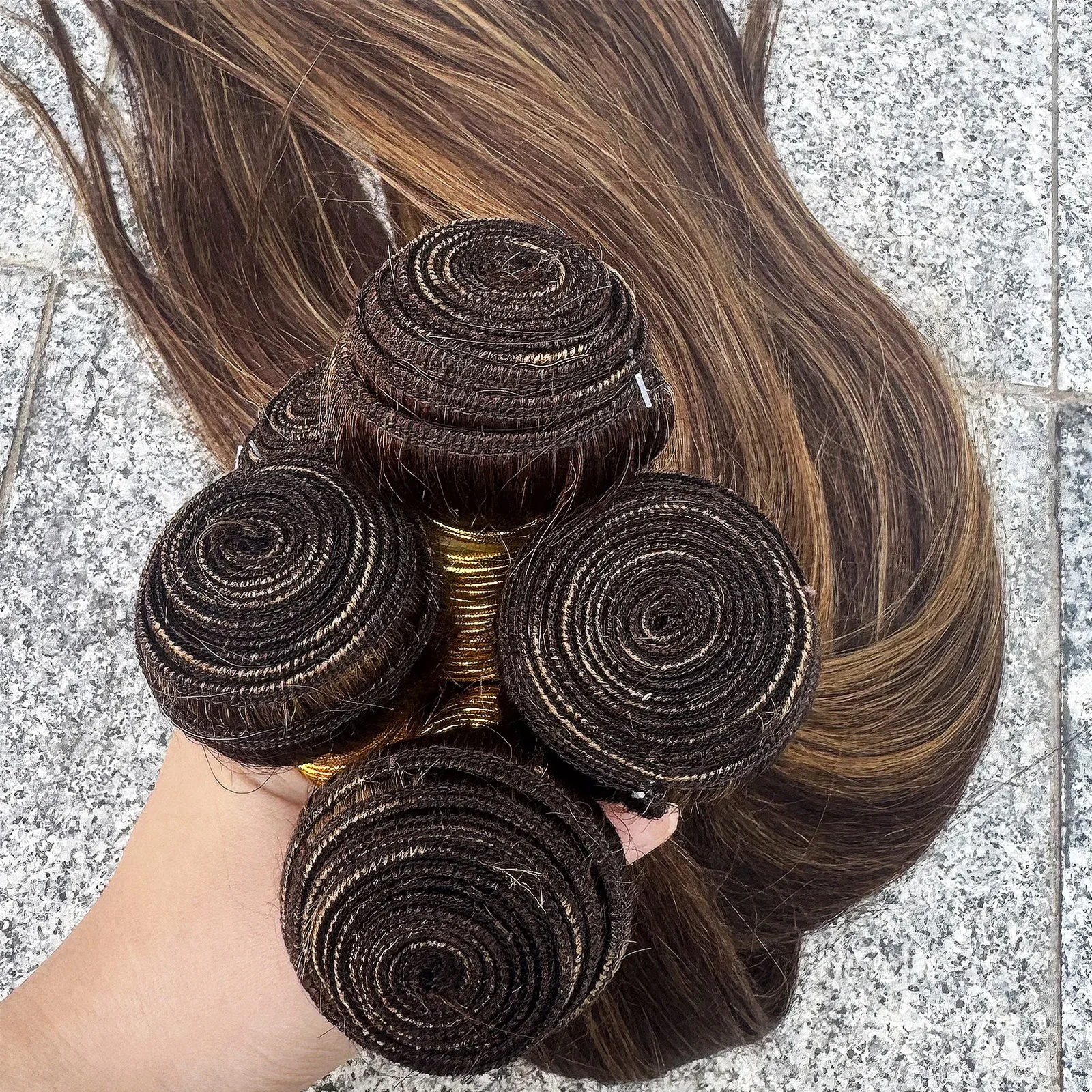 8A الصف P4/27 مستقيم تسليط الضوء على أومبير الملونة حزم مستقيمة الشعر البشري البرازيلي شعر ريمي نسج ملحقات للنساء #5