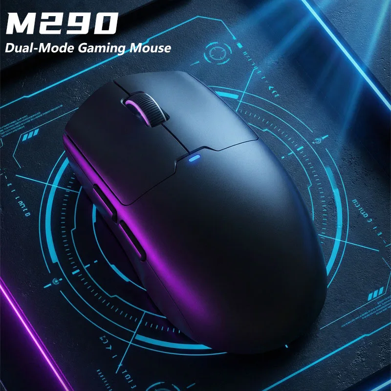 M290 Best-Selling Mute Wireless Mouse 5-Color Rechargeable Ergonomic Game Mouse Dual-Mode Bluetooth Computer Game Mouse Office