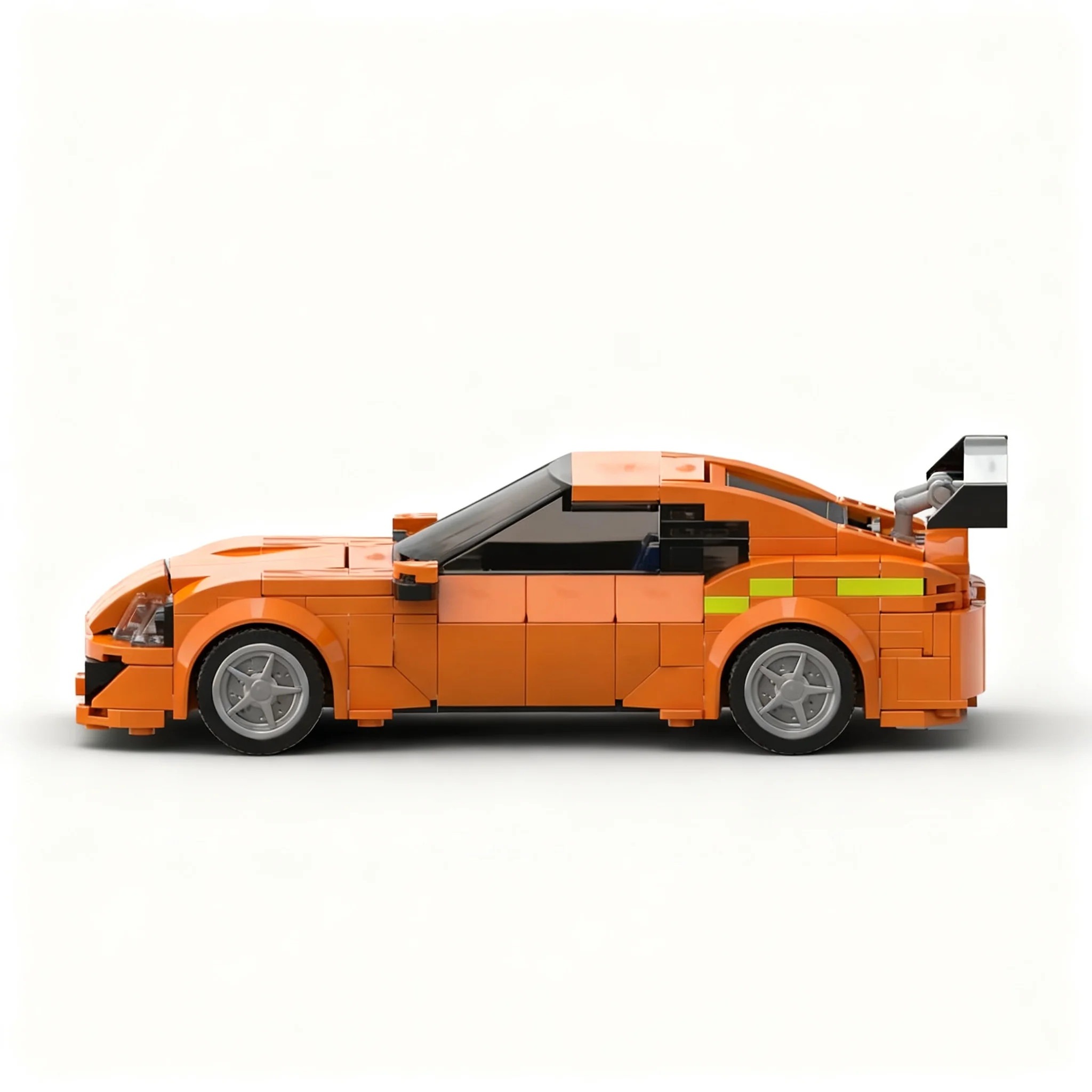 350pcs MOC Fast Furious Brian's Toyotaes Supras City Champions Model Building Blocks Toy Construction Christmas Gift Display 3D