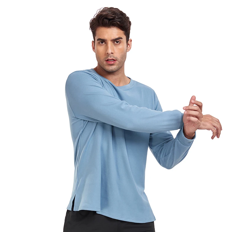 Men T-shirts Casual Long Sleeve Solid Thermal Underwear Spring And Autumn High Quality Elastic Outdoor Training Hiking T-shirts