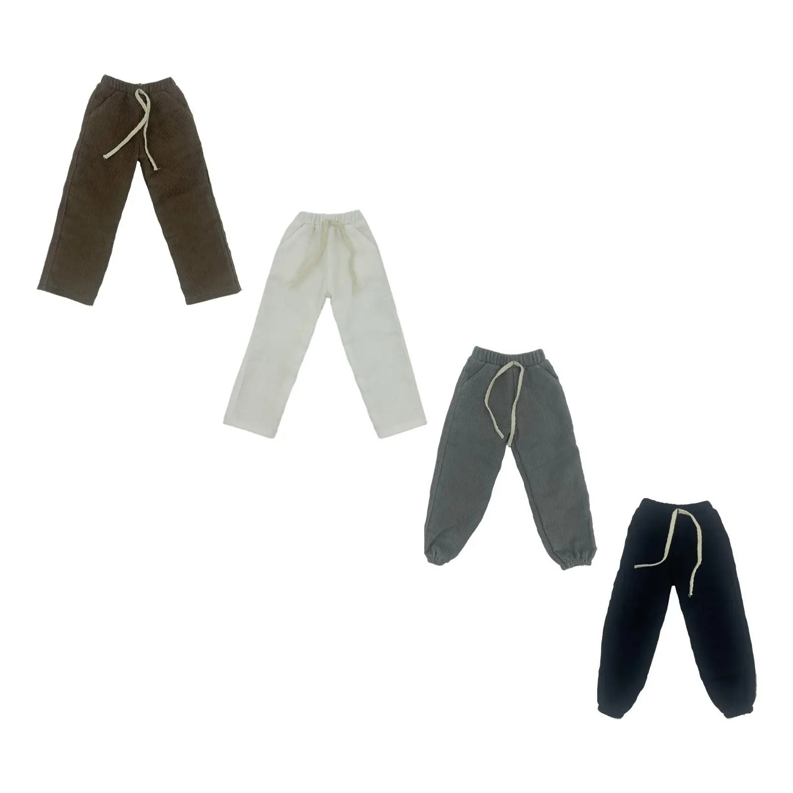 Pantaloni casual modello 1/6 Pantaloni larghi per action figure modello bambola da 12 pollici