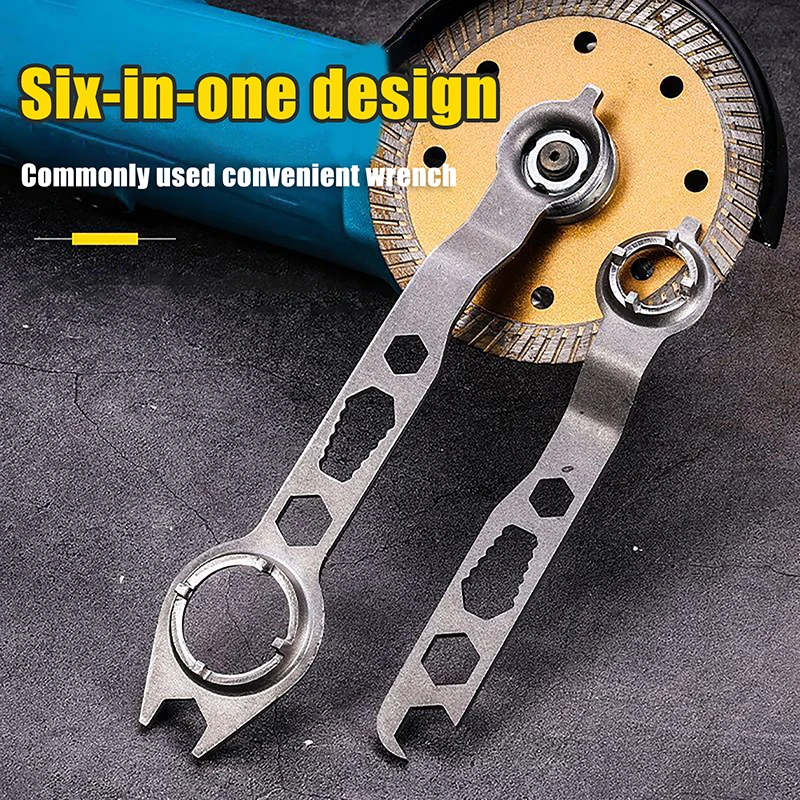

Grinder Wrench Tool 4 Claw Double Ended Grinder Removal Wrench Professional Maintenance Accessories Disassembly Tool For Machine