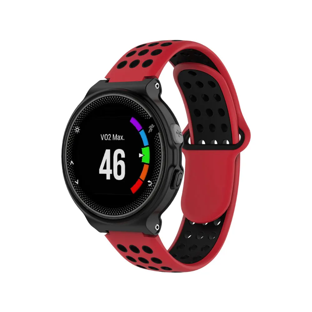 Мягкий силиконовый сменный ремешок для наручных часов, браслет для Garmin Forerunner 220 230 235 630 620 735 S20 S5 S6