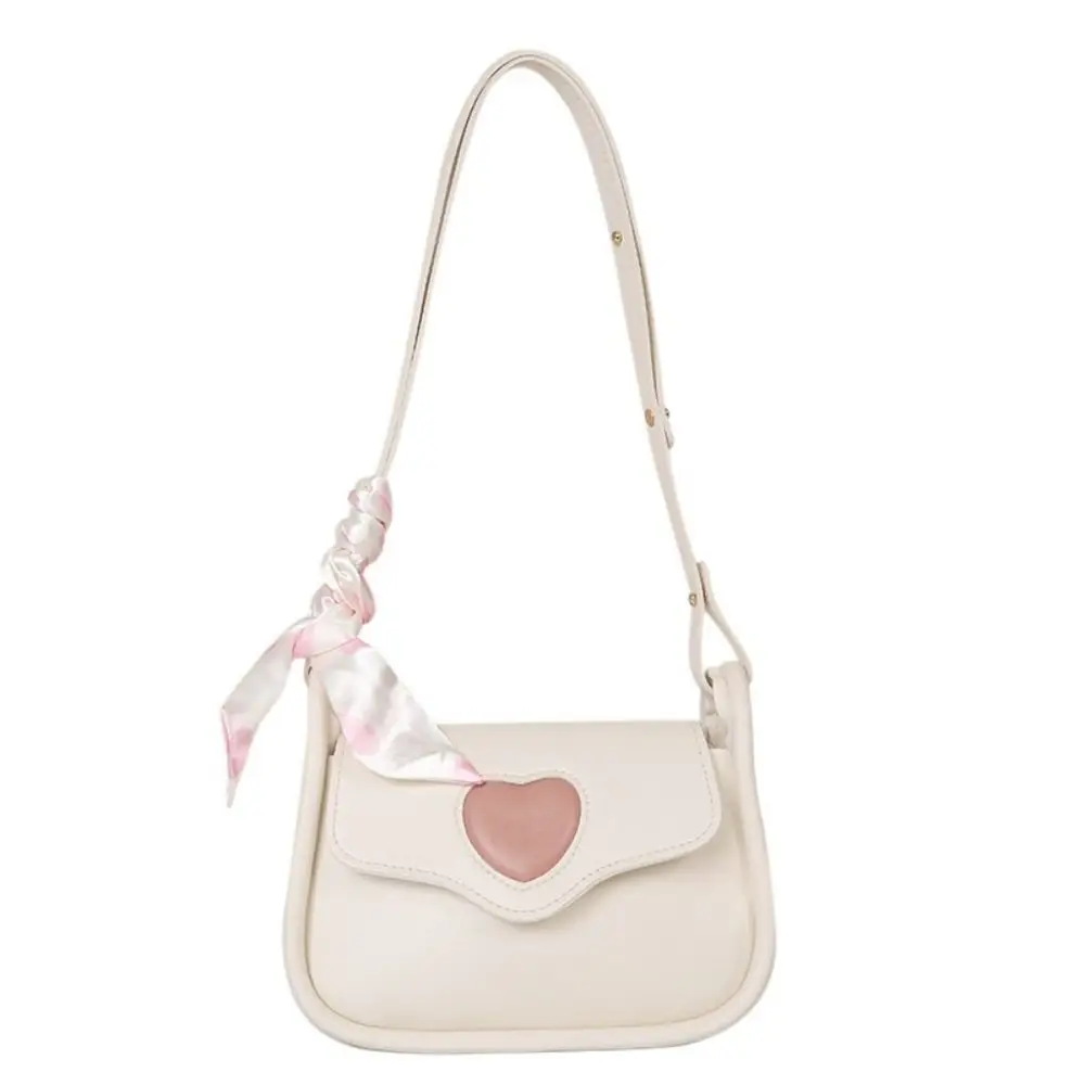 Saco Crossbody do coração do amor do couro do plutônio, Bolsa de ombro pequena da fita, bolsa do mensageiro, saco da composição do batom