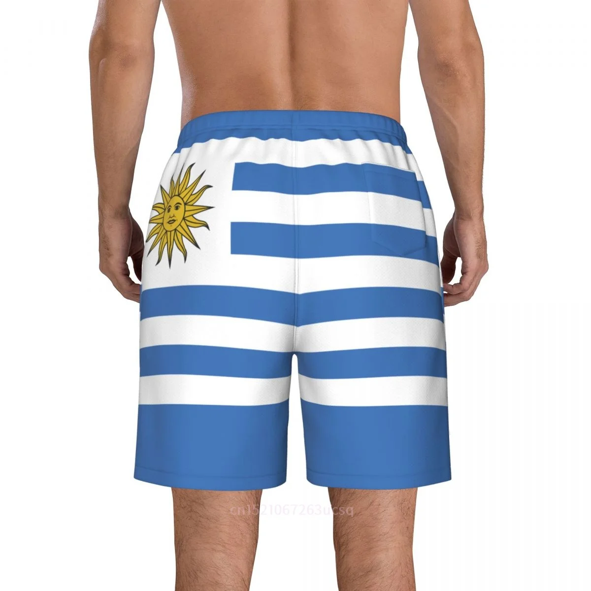 Pantalones cortos de poliéster con estampado 3D de bandera de país de Argentina para hombre, Shorts de playa con bolsillo, pantalones de verano para correr, 2023